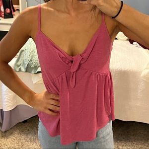 Pink lightweight tank top